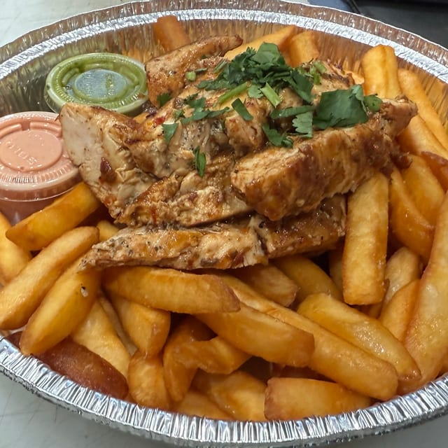Grilled Protein With Fries.