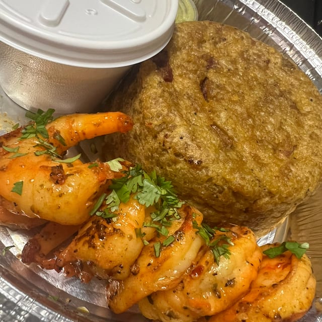 Shrimp Mofongo.