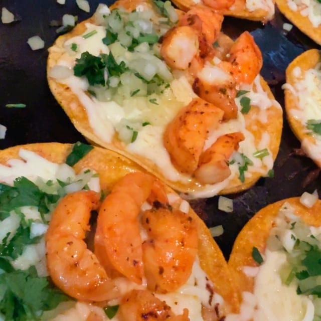 Shrimp Birria Tacos.